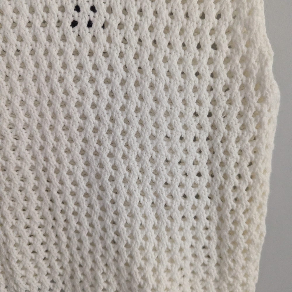 NEW Women's Express X Olivia Culpio Small White Sweater Tank - Picture 2 of 3